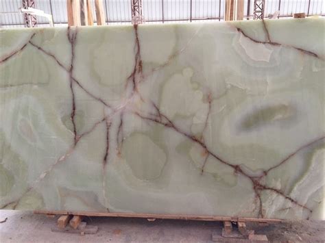 2cm Green Onyx Polished Finish Onyx Slab