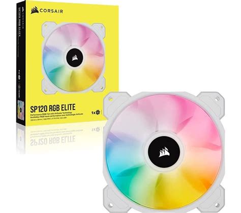 Ventilateur Sp Series White Sp Rgb Elite Mm Rgb Led Fan With