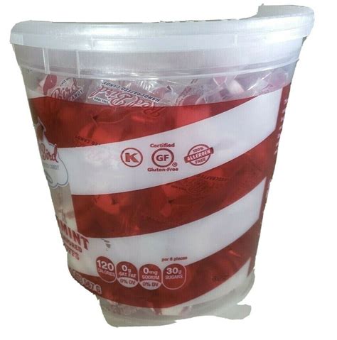 Red Bird Soft Peppermint Candy Puffs 20 Oz Container Candies