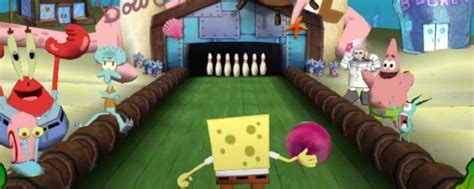 SpongeBob SquarePants Bikini Bottom Bowling Video Game Behind