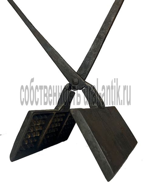 Старинная, антикварная ВАФЕЛЬНИЦА для русской печи, конца ХIХ века ...