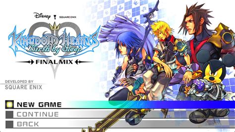 Kingdom Hearts Birth By Sleep Final Mix Title Screen Ps4 Youtube