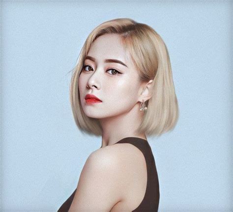 Tzuyu Short Blonde Hair Edit
