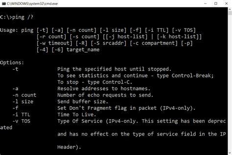 Windows Ping Command Options Command Electronic Options Ping Hot Sex