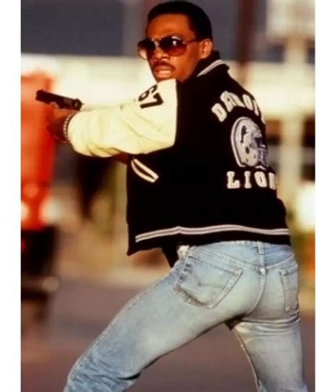 Eddie Beverly Hills Cop Detroit Lions Axel Foley Jacket - Jacket Makers