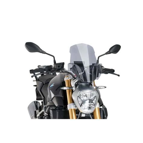 Bulle pour moto BMW R1200R 15 17 Puig Naked Sport Coloris Fumé foncé