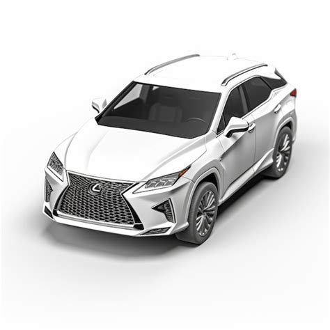 Premium Photo | White Lexus Suv On Isolated Background 3d Rendered Lexus Rx