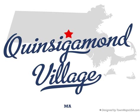 Map of Quinsigamond Village, MA, Massachusetts