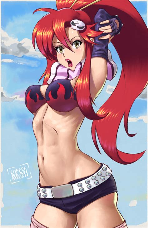 Gurren Lagann Yoko Littner By Coffeebeanbrush Hentai Foundry