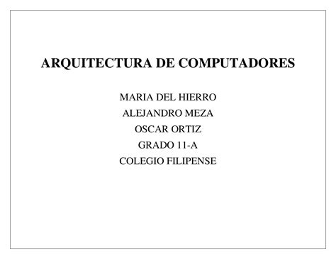 Calaméo Arquitectura De Computadores