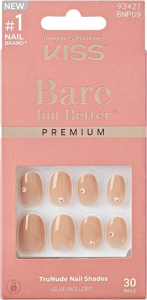 Amazon KISS Bare But Better TruNude Fake Nails Nude Nail Shades Manicure Set Nude Drama