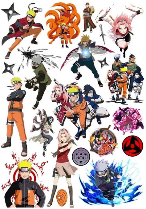 Стикеры виниловые Naruto / Наруто No.8 - купить в Москве