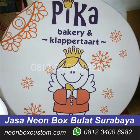 Jasa Neon Box Bulat Akrilik Surabaya Harga Terbaik Karena Produsen