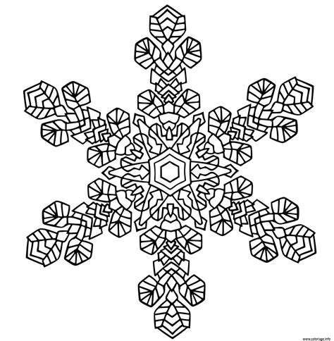 Coloriage Mandala Noel Flocon De Neige Dessin Flocon De Neige Imprimer