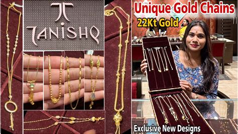 Tanishq Unique Gold Chain Designs With Price Tanishq Light Weight 22Kt