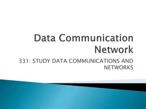 Ppt Data Communication Network Powerpoint Presentation Free Download Id1911427