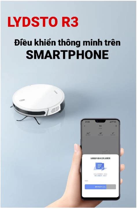 Robot hút bụi lau nhà Xiaomi LYDSTO R3 tự động đổ rác mỏng nhất hiện ...