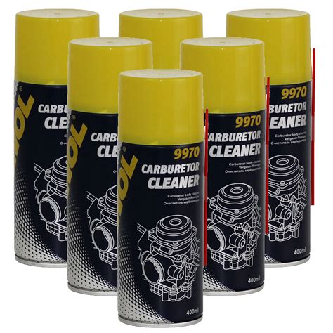 MANNOL 6x 400ml Carburetor Cleaner