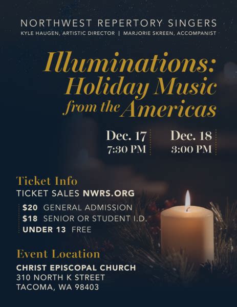 Illuminations Holiday Music From The Americas Greater Seattle Choral