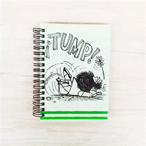 Cuaderno A6 Rayado Mafalda Protesta Tump Tapa Dura Color Blanco