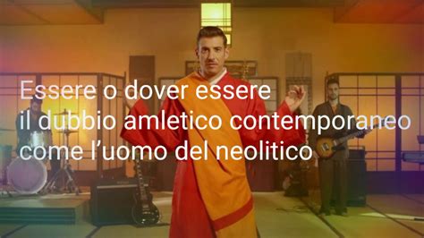 Francesco Gabbani Occidentali S Karma Testo Lyrics Youtube