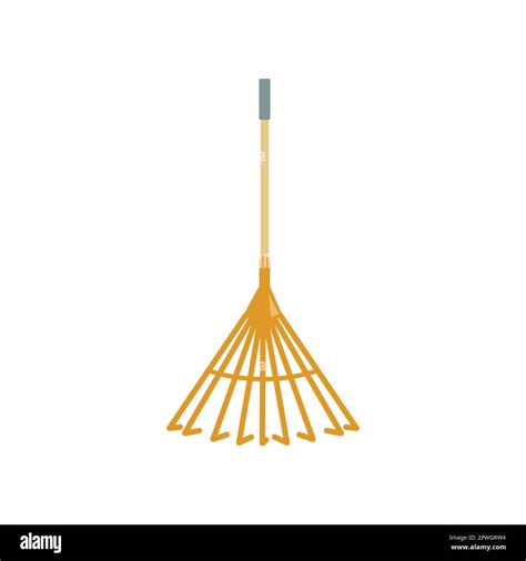 Gardening Rake Vector Illustration Stock Vector Image And Art Alamy
