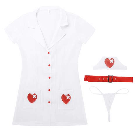 Women Sexy Naughty Nurse Cosplay Uniform Costume Lingerie Role Play Halloween Ebay Uk