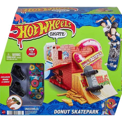 Mattel Hot Wheels Skates Fingerboard Skatepark Hern Set Donut Skatepark Max Kovy Hra Ky