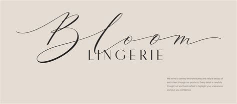 E Commerce Lingerie Brand Bloom Lingerie On Behance