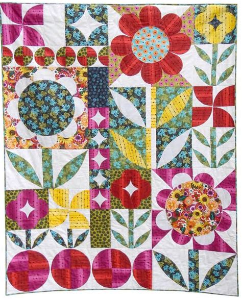 Free Pattern Modern Garden Quilt By Carrie Tasman For P And B