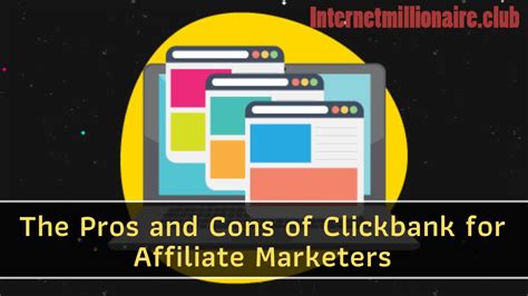 The Pros And Cons Of Clickbank For Affiliate Marketers Youtube