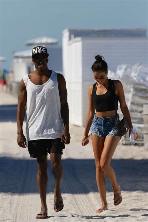 Shanina Shaik Wearing Bikini On The Beach In Miami Indian Girls Villa Celebs Beauty