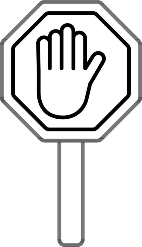 Stop Sign Clipart Black And White