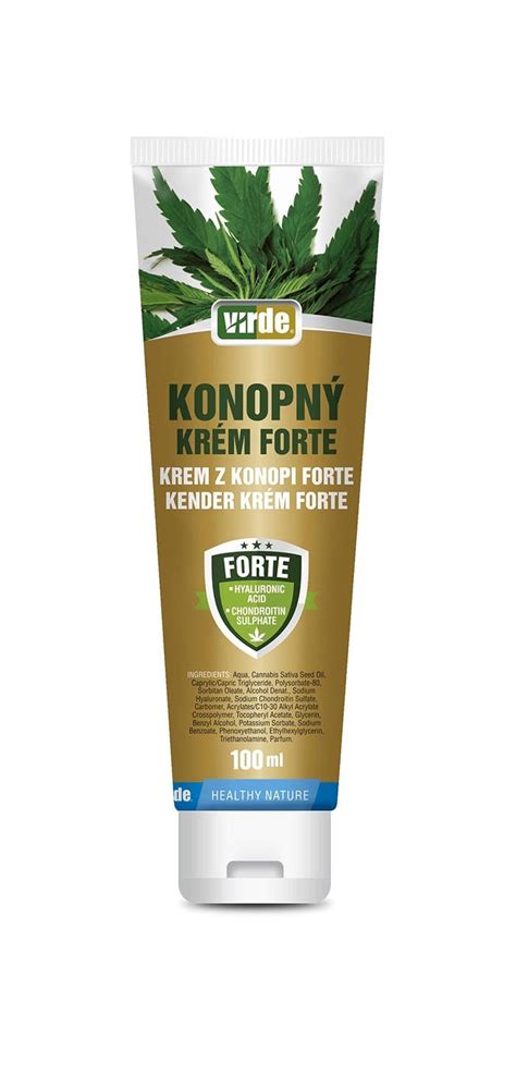 Konopný krém forte 100 ml - VIRDE - doplňky stravy / přírodní kosmetika
