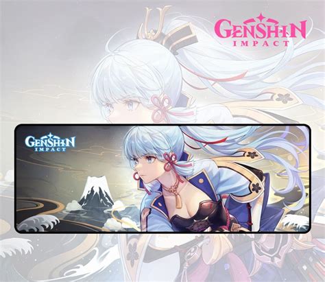 Аяка Genshin Impact (Геншин Импакт) Коврик для мыши компьютерный 30*80 ...