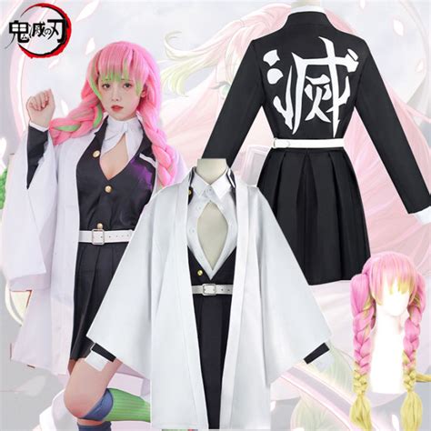 Anime Demon Slayer Kimetsu No Yaiba Kanroji Mitsuri Cosplay Costume For