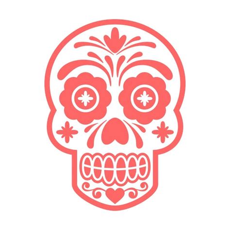 Cute Halloween Sugar Skull Cuttable Design PNG DXF SVG Eps Etsy