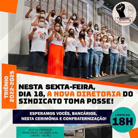 Posse Da Nova Diretoria Do Sindicato Acontece Nesta Sexta Feira