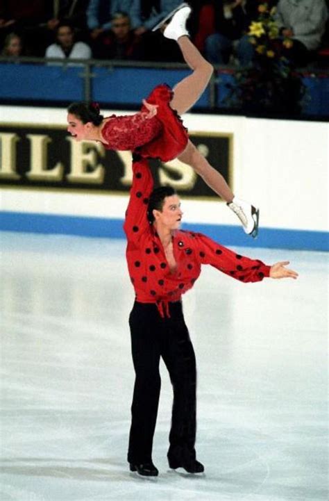 Ekaterina Gordeeva Sergei Grinkov Performing Their Technical Program