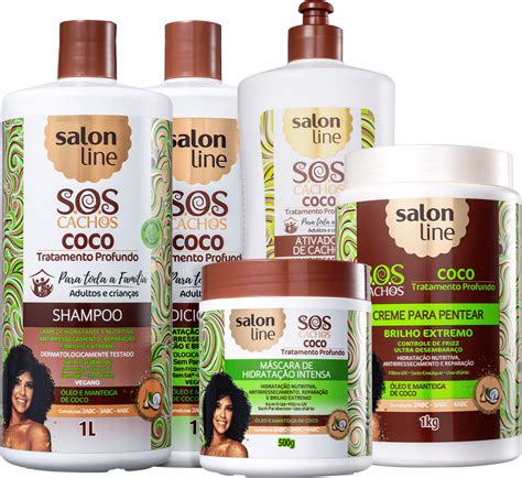 Kit Salon Line S O S Cachos Coco Completo Beleza Na Web