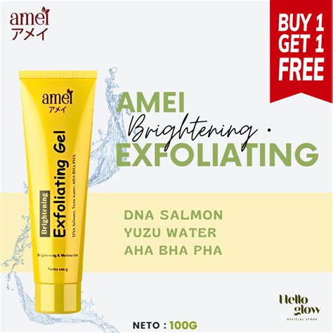 Jual Amei Exfoliating Gel Dna Salmon Pemutih Wajah Bisa Digunakan