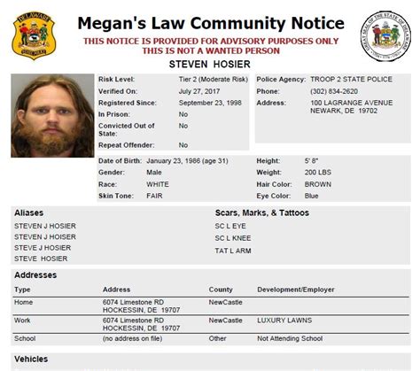 DSP S O A R Searching For Wanted Sex Offender Delaware State Police State Of Delaware