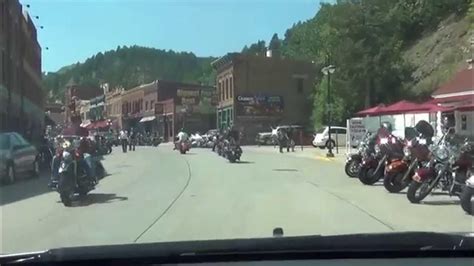 A View Of Deadwood Sd During The Sturgis Rally Youtube