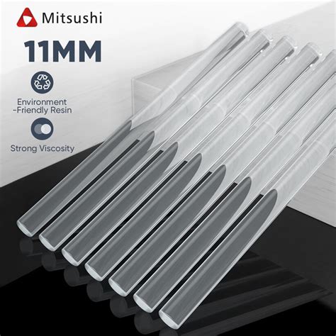Mitsushi 50PCS Glue Sticks 50 30 20 15PCS Hot Melt Glue Stick 11 Mm X 190 Mm For DIY Art Glue