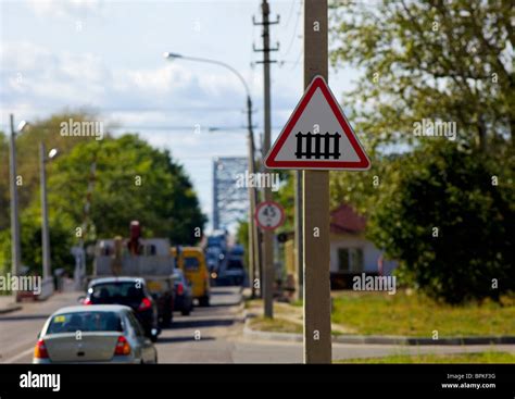 road crossbuck and railroad sign Stock Photo - Alamy