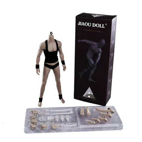 1 6 Seamless Male Body Muscular Figure Extra Genital Kit Fr Phicen Hot Toys Head EBay