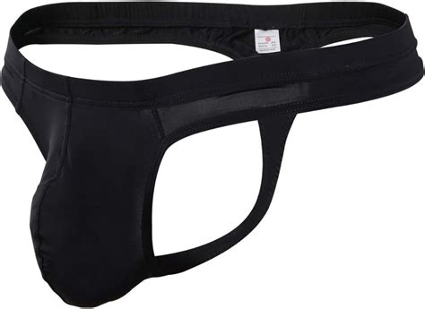 Jockmail Transparent Thongs G Strings Sexy Gay Men Underwear Ice Silk Briefs Men Bikini M