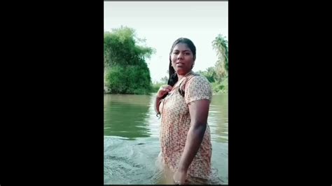 Hot Beautiful Aunties Hba Aunties Out Door Open Bath In Rever Youtube