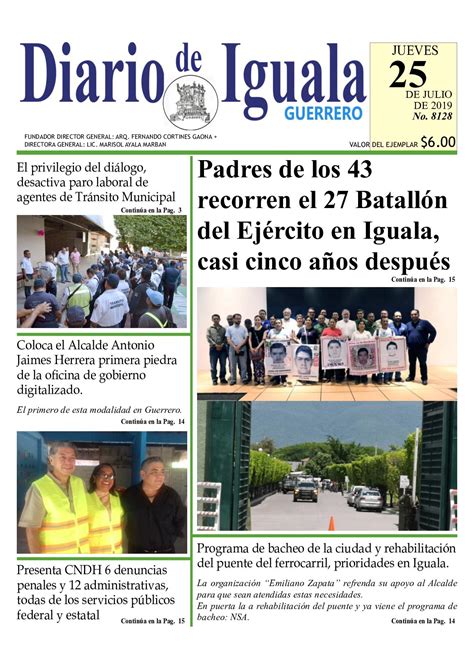 Calaméo Jueves 25 De Julio De 2019 Diario De Iguala