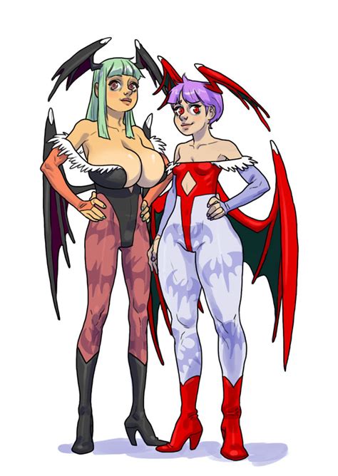 Morrigan N Lilith By Kroke Drilo Hentai Foundry